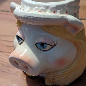 80s vintage Miss Piggy mug / Muppets Jim Henson Ceramic